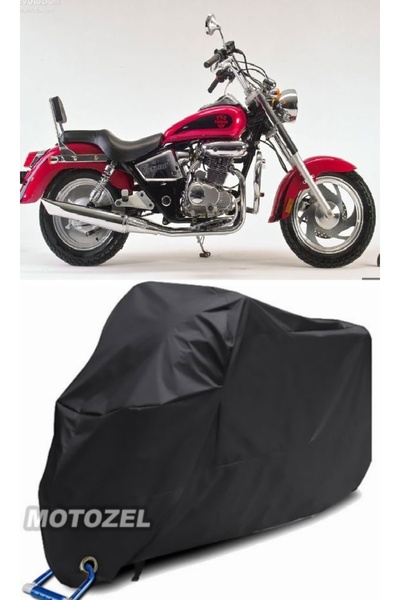 MotoZEL قماش القنب الأسود للدراجات النارية المتوافق مع قفل Caracal 200 من Kan...