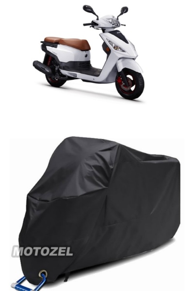 AutoZEL قماش Kuba Cargo الأسود للدراجات النارية مقاوم للماء (متوافق مع القفل)