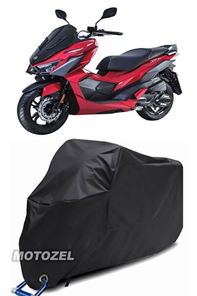 MotoZEL قماش القنب الأسود المتوافق مع قفل Sym Jet X 125 مقاوم للماء
