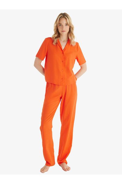 Blackspade Women's Premium Ekovero Regret Fit Short Sleeve Coral Pajama Set
