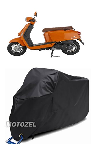 MotoZEL قماش القنب الأسود المتوافق مع قفل Mondial Virago 50 مقاوم للماء