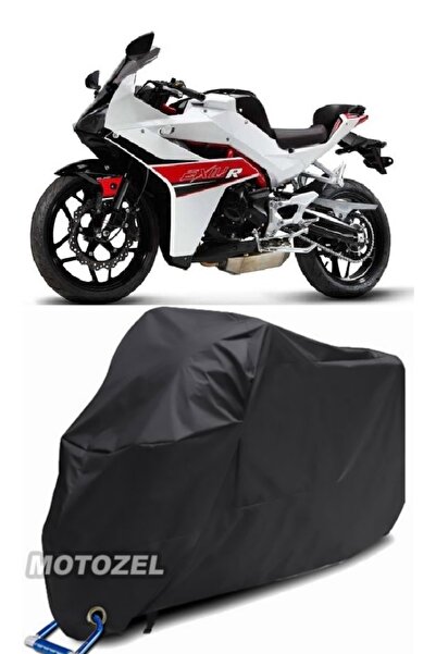 MotoZEL قماش مشمع أسود مقاوم للماء للدراجات النارية متوافق مع قفل الدراجة الن...