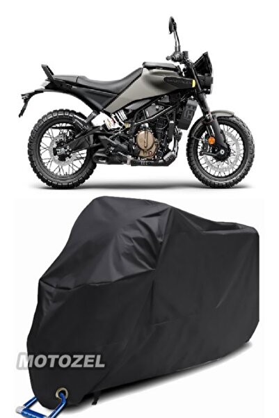 MotoZEL قماش القنب الأسود المتوافق مع قفل Husqvarna Svartpilen 401 مقاوم للماء