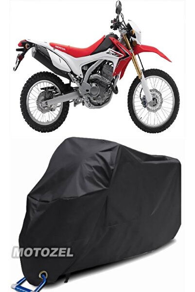 MotoZEL هوندا CRF 250 X حقيبة خلفية سوداء وقفل متوافق مع القماش المشمع للدراج...