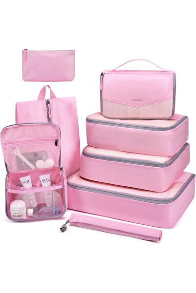 BAGSMART - 8 PCS Set Travel Packing Organizers Cubes