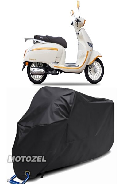 MotoZEL يوكي موهيتو 50 قفل متوافق مع القماش المشمع الأسود للدراجات النارية مق...