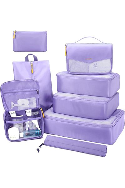 BAGSMART - 8 PCS Set Travel Packing Organizers Cubes
