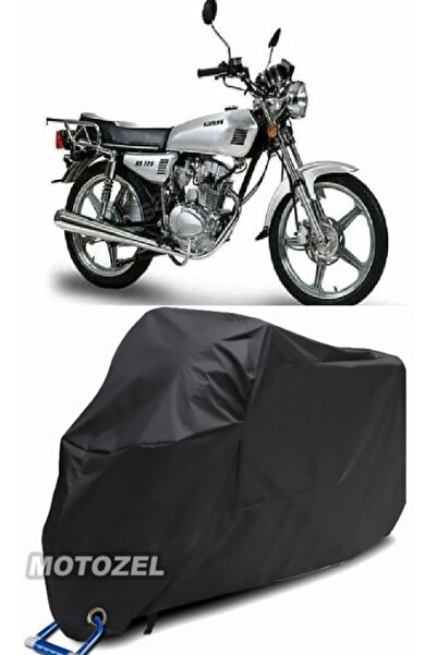 MotoZEL قماش مشمع أسود مقاوم للماء للدراجات النارية متوافق مع قفل كانوني BS 125