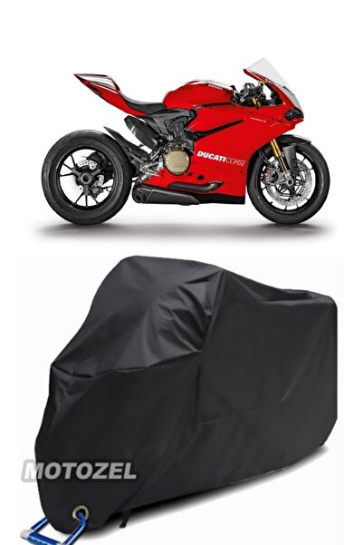 MotoZEL قماش القنب الأسود المتوافق مع قفل Ducati Panigale 1199 R مقاوم للماء