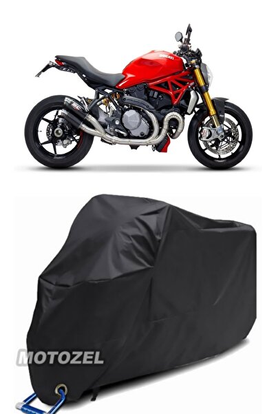AutoZEL قماش مشمع أسود للدراجات النارية دوكاتي مونستر 1200 أسود مقاوم للماء (...