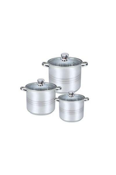 Floria Floria ZLN-4045 pot set, 6 pieces, for all heat sources, Stainless steel