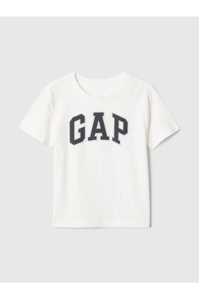 GAP Erkek Bebek Gap Logo T-Shirt Kırık Beyaz