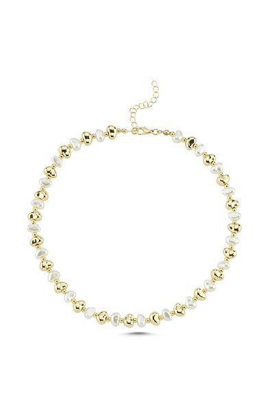 CHARMLUCKY Pearl-Gold Necklace