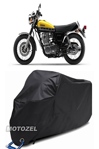MotoZEL قماش القنب الأسود المتوافق مع قفل Yamaha SR 500 مقاوم للماء