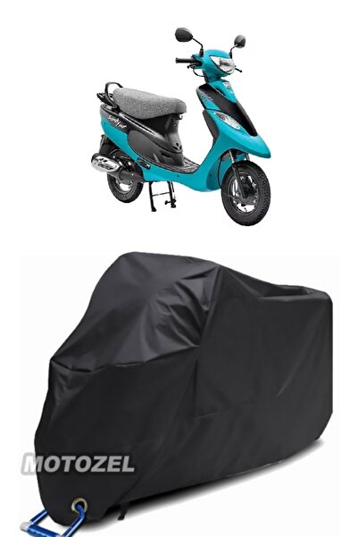 AutoZEL قماش مشمع أسود مضاد للماء للدراجات النارية TVS سكوتى بيب بلاس (متوافق...