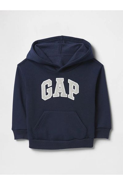 GAP Baby Boy Gap Logo Relaxed Terry Fabric Sweatshirt Navy Blue