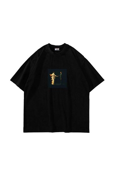 Sekizbiraltı Μαύρο μπλουζάκι με στάμπα Metro Boomin Oversize Unisex