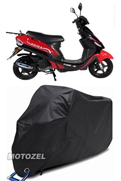 MotoZEL قماش Arora AR 50-10 Taurus Lock متوافق مع القماش المشمع الأسود للدراج...