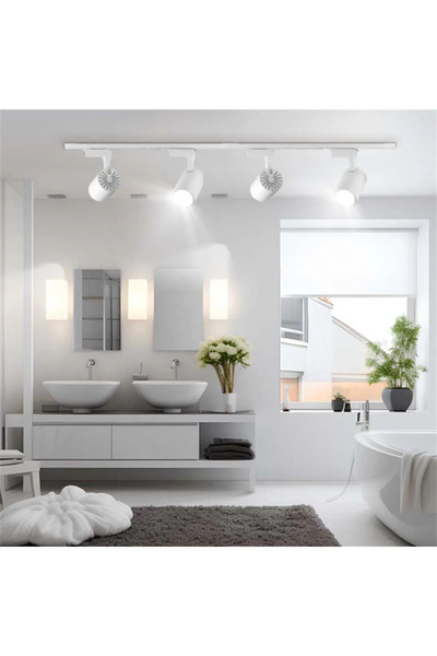 GlowX elektrik 4'lü RAY SPOT VE 1MT. RAY (GÜN IŞIĞI) 30W