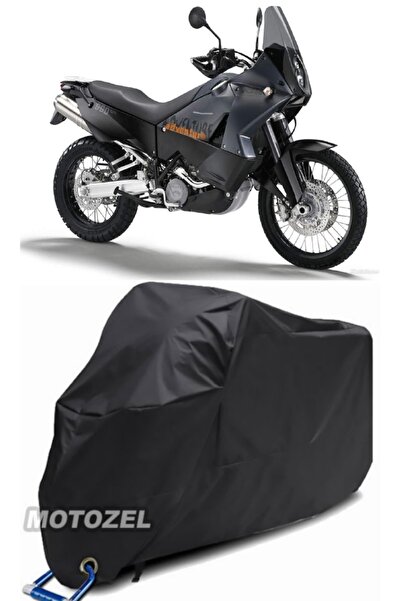 MotoZEL قماش مشمع أسود للدراجات النارية KTM 990 Adventure متوافق مع قفل الدرا...