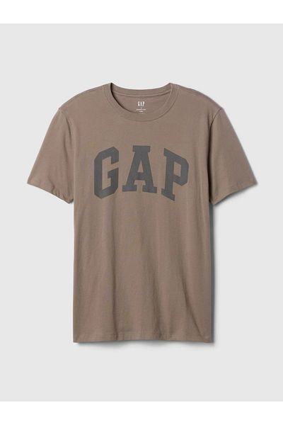 GAP Καφέ μπλουζάκι με λογότυπο Soft Gap
