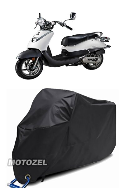 MotoZEL قماش القنب الأسود المتوافق مع قفل Sym Allo 125 مقاوم للماء