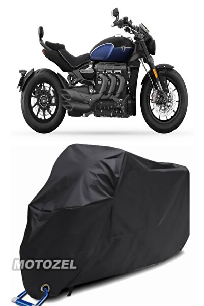 MotoZEL قماش القنب الأسود المتوافق مع قفل Triumph Rocket 3 GT مقاوم للماء