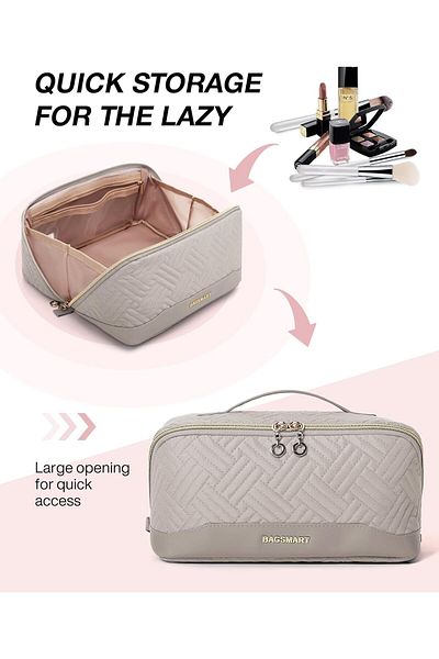 BAGSMART - Travel Makeup Bag