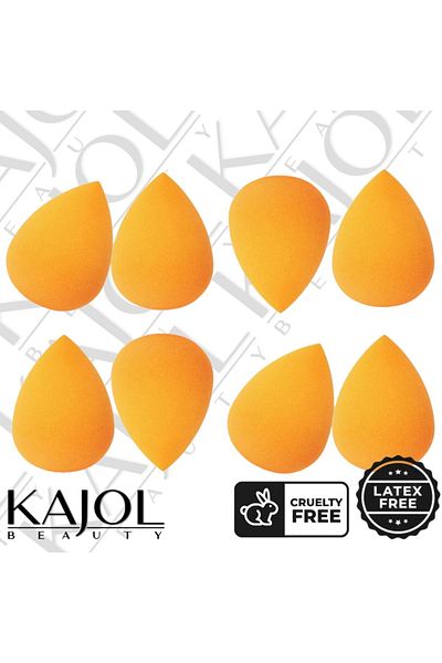 Kajol Beauty Set of 8 Teardrop Make-up Sponges, Non-latex, ®