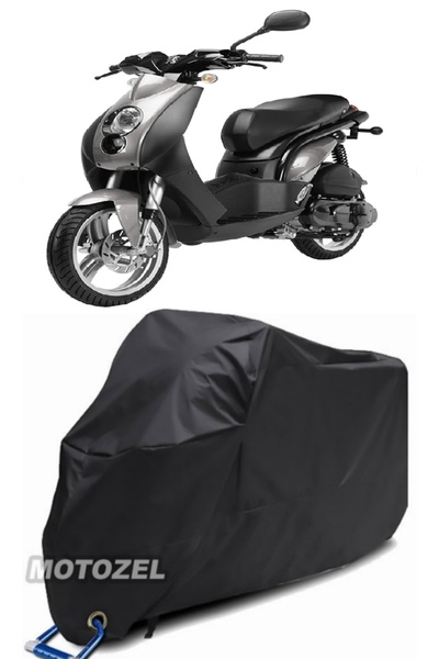 MotoZEL قماش بيجو لوديكس 50 متوافق مع قفل أسود للدراجات النارية مقاوم للماء