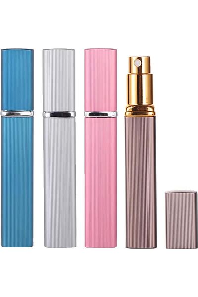 COOYA 4 Pack Perfume Travel Refillable Bottles, Portable Spray Bottles, for Travel(Multicolor, 10ml)