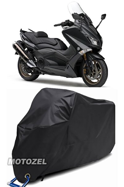 MotoZEL قماش مشمع أسود للدراجات النارية ياماها Tmax 530 متوافق مع القفل الأسو...