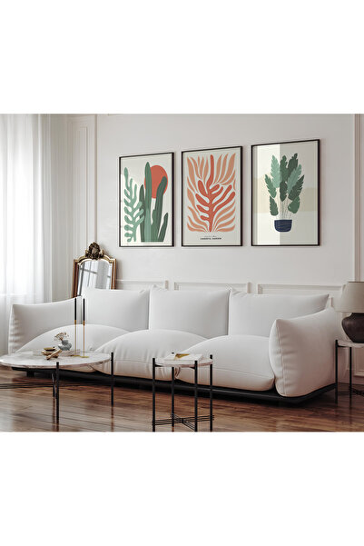 ARTCASTLE Set de 3 tablouri cu ramă din lemn Summer