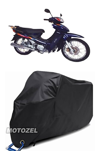 MotoZEL قماش مشمع أسود للدراجات النارية مقاوم للماء متوافق مع قفل 110 FT من م...