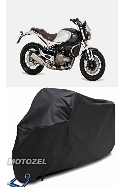 MotoZEL قفل QJ SRV550 متوافق مع القفل الأسود المشمع للدراجات النارية المقاوم ...