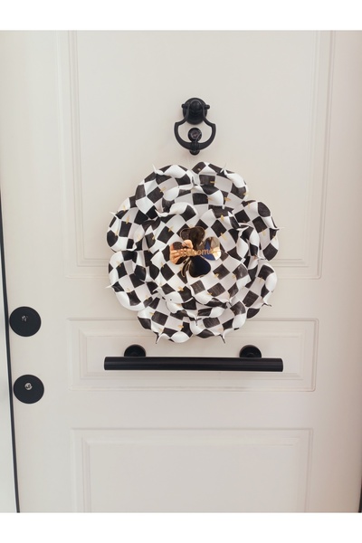 Rose bloome Dama desen kapı süsü