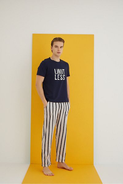 ELİTOL Combed Men's Pajama Suit