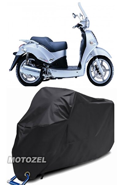 MotoZEL كيمكو بيبول 250 بيبول 250 حقيبة خلفية سوداء وقفل متوافقان مع القماش ا...