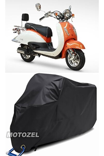 MotoZEL آسيا نوستالجيا 125 قفل متوافق مع القفل الأسود للدراجات النارية المشمع...