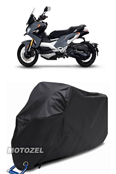 MotoZEL قماش القنب الأسود المتوافق مع قفل بيجو XP 400 مقاوم للماء