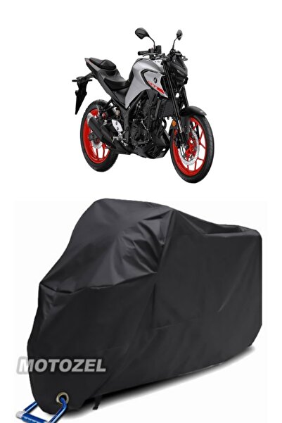 MotoZEL قماش القنب الأسود المتوافق مع قفل Yamaha MT-25 ABS مقاوم للماء