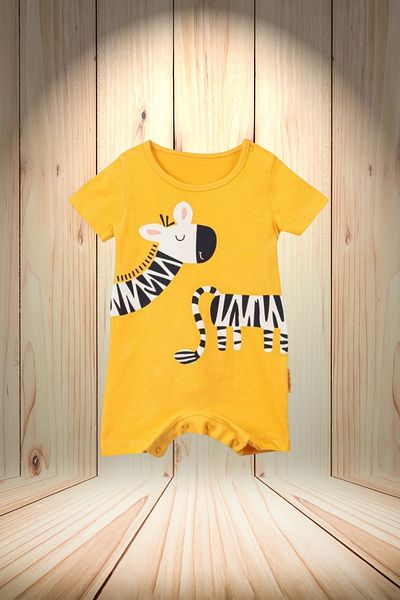 Baby s Breath Flower Zebra Patterned 100% Cotton 6-9-12 Months Denim Jean Girls-Boys Jumpsuit Newborn 1 Year Old Baby Outfits