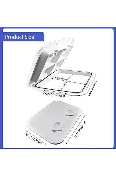 Choice White Boat Accessories Abs Deck Access Hatch Cover For Marine Boat Yacht Rv Watertight Antiuv