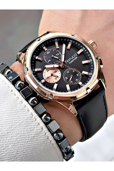 Ferrucci FERRUCCİ FUNCTION SİYAH KAYIŞLI ERKEK KOL SAATİ