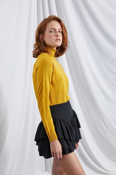 La Sarta Ariel Women's Black Shorts Skirt
