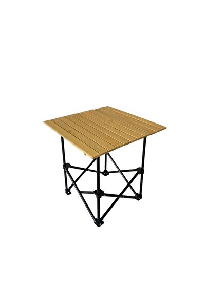 DOĞA KAMP MALZEMELERİ AHŞAP KAMP MASASI 50x50