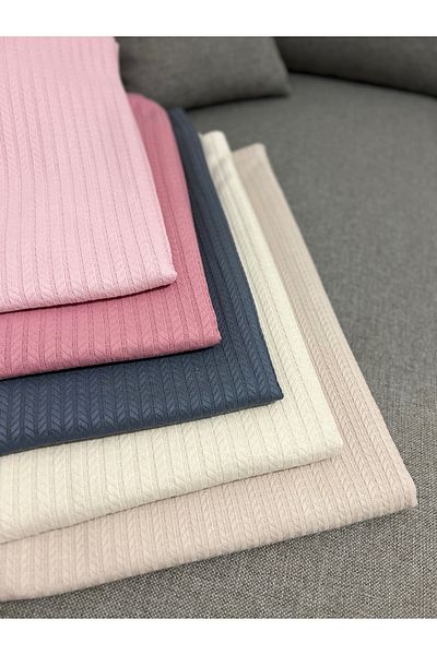 evimrenk Knitted Textured Pique Single 100% Natural Cotton - 160 X 235