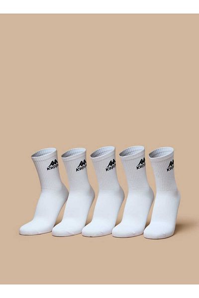 Kappa Men's Solid Crew Length Sports Socks - Set of 5