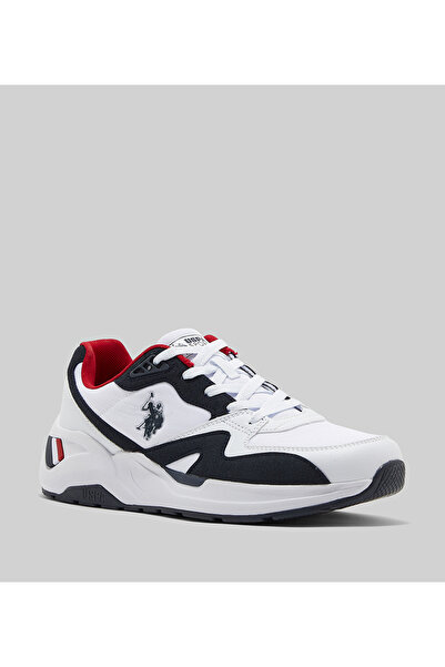 U.S. Polo Assn. حذاء رياضي رجالي 4M HUSKY GLB 4FX أبيض اللون