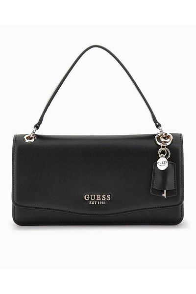 Guess Eco Evanie Handle Flap Chain Detailed Shoulder Bag